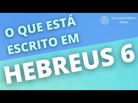 Hebreus 6.4-6 - O que significa: É impossível serem renovados para o arrependimento?!