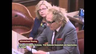 CA Jt Committee on the Arts - Matt Sorum speaks