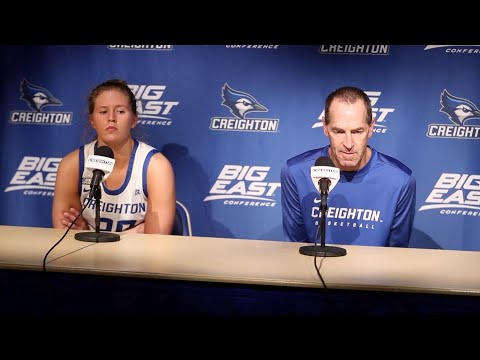 Creighton women's basketball press conference after home loss to Providence