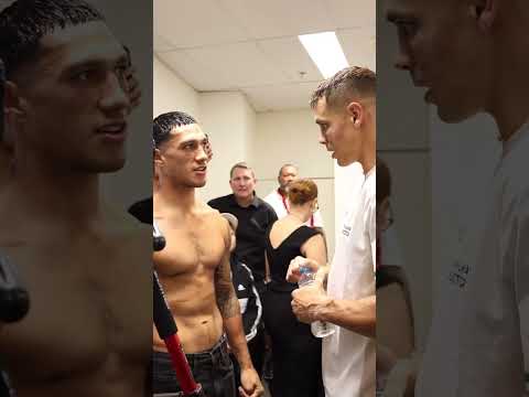 Respect 🤝 Jai Opetaia & David Nyika Embrace Backstage After Fight