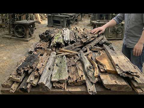 Transforming Hundred-Year-Old Shipwrecked Wood With Hundreds Of Nail Holes Into Masterpieces | DIY