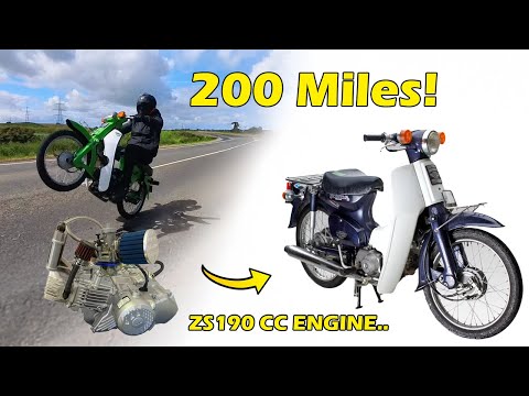 I Rode 200 Miles on My ZS190 Engine Honda C50 and Lived to Tell the Tale