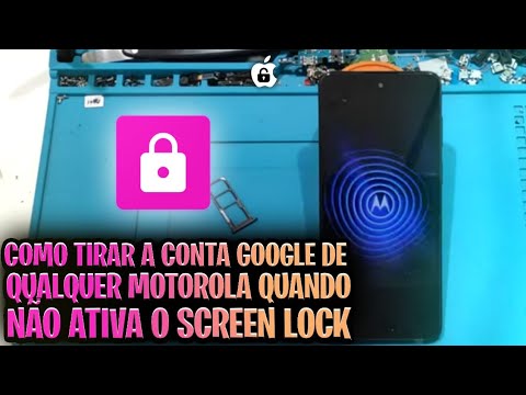 COMO TIRAR CONTA GOOGLE DE QUALQUER MOTOROLA QUANDO O SCREEN LOCK NAO VAI MOTO G22,G82,G100,G30 ETC