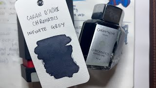 Inky Minutes: Caran d'Ache Infinite Grey Ink Review.