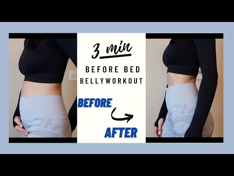 3 MINUTE BEFORE BED FLAT BELLY WORKOUT