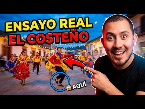 Ensayo del baile El Costeño en Granados Baja Verapaz