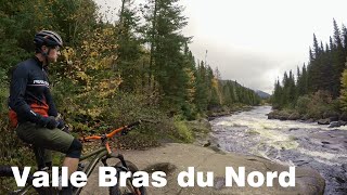 This video is of the Vallée Bras-du-Nord Shannahan trail system with Neilson Nord, Neilson Sud, Tomahawk and Grand Evasion. Oh and there's a funny crash where my bike decides to take a swim in the river at 8:58 LOL!