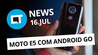 Celular da Microsoft com Android; Moto E5 Play Android Go; Mi Max 3 e+ [CT News]