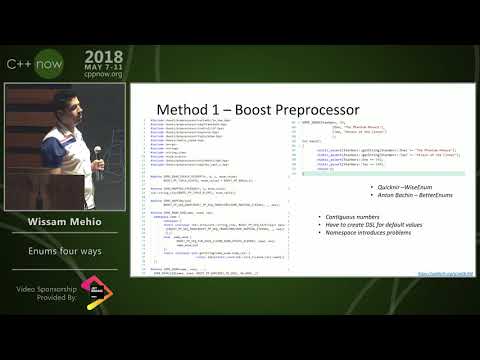 C++Now 2018: Wissam Mehio “Enums four ways”
