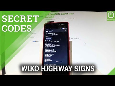 WIKO Highway Signs Codes / Hidden Options / Testing Menu