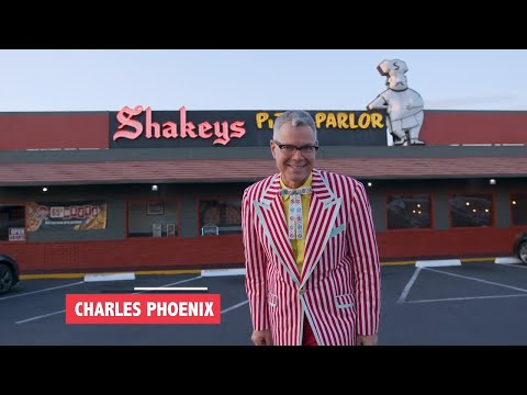 Shakey's Video: Charles Phoenix enters Shakey’s Pizza Timemachine