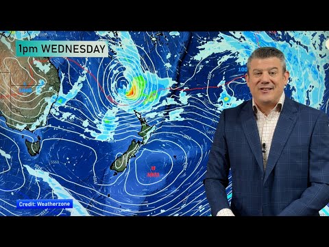 NZ: Colder air moving in, but a tropical low looks to bring wind & rain late next week