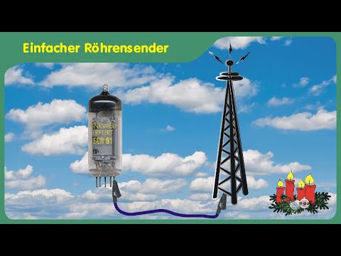 Small medium wave transmitter, amplitude modulated with tubes