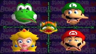 【マリオパーティ1998】全ミニゲーム対決！ヨッシー VS マリオ VS ルイージ VS ピーチ