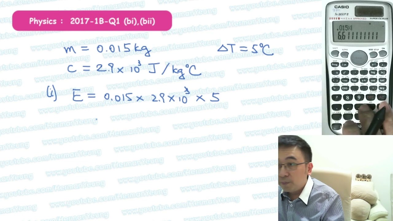 Herman Yeung - DSE Physics PP 2017/1B/Q1bi,ii (Heat & Gases 熱和氣體)
