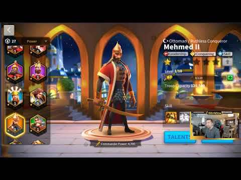 Rise of Civilizations: Which Commander To Max? Julius or Mehmed??