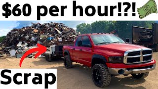 Making $60/hr Selling Scrap Metal! (Scrapping & Recycling Scrap Metal)