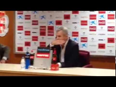 Aguirre (Espanyol) explicando tangana de Almería