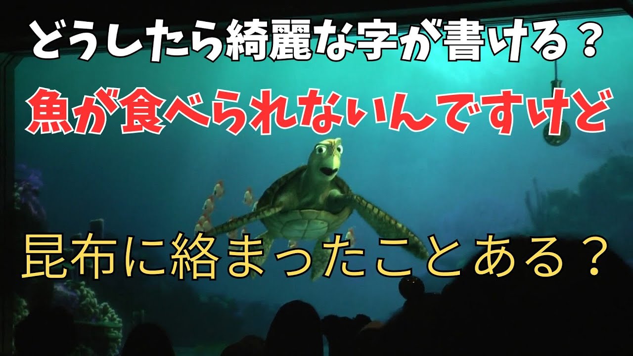 昆布に絡まったことある？【タートルトーク】東京ディズニーシー