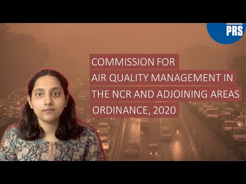 The Commission For Air Quality Management In National Capital Region And Adjoining Areas Ordinance 2020