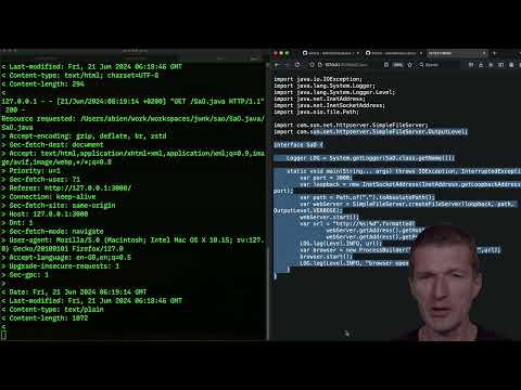 Single File Zero Installation No Dependencies Java Web Dev Server Java Coding Airhacks
