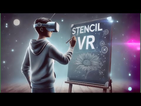 Cat mural made with Stencil VR