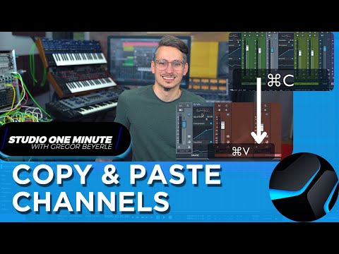 How to copy Channel Settings to another Song #StudioOneMinute