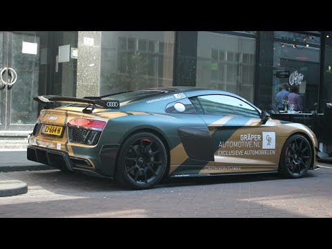 Carspotting Rotterdam 2019:Audi R8 v10+Coupe,F12,portofino,Rs6,Gt3 and much more