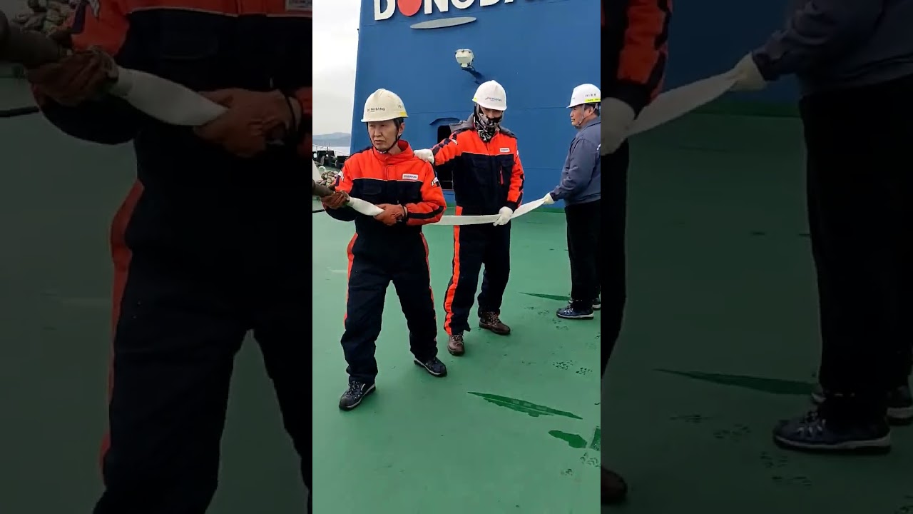 Fire fighting basic training.