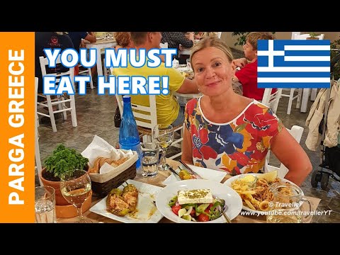 PARGA, GRÉCIA - Melhor comida grega em Parga - Taverna Petros - Restaurante Grego