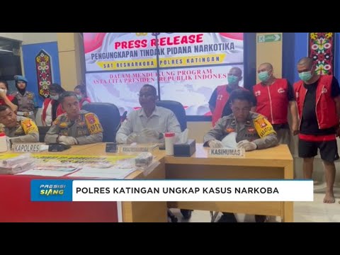 POLRES KATINGAN GELAR HASIL UNGKAP 118,35 GRAM SABU DAN TETAPKAN 14 TERSANGKA