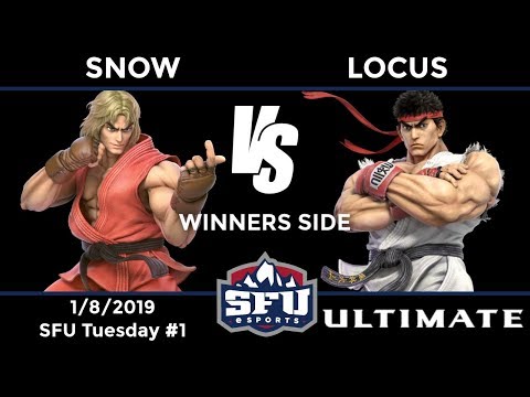 SFU Tuesday #1: WR3 - Snow (Ken) vs Locus (Ryu, Ridley)