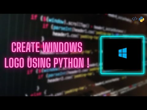 How To Create Windows Logo Using Python Visual Studio Code Turtle Graphics