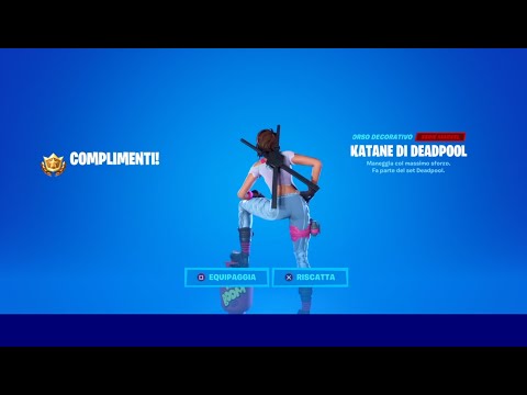 Fortnite Trova le katane di Deadpool e Infliggi danno alle strutture avversarie deadpool settimana 4