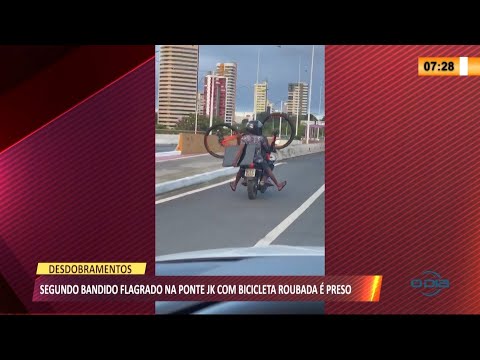 Segundo bandido flagrado na Ponte JK com bicicleta roubada é preso 11 08 2021