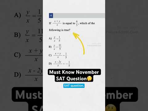 Must know November SAT question🤫 #digitalsat #satprep