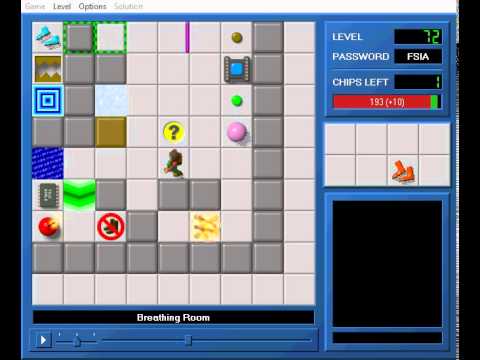 CCLP1 level 72 solution - 183 seconds