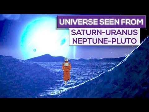 The Universe Seen From Saturn Uranus Neptune And Pluto