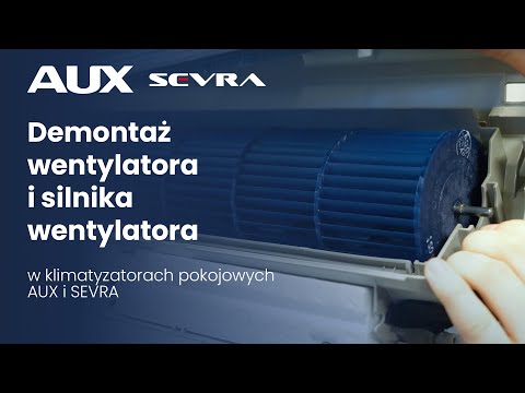  Demontaż wentylatora i silnika w klimatyzatorach AUX - Akademia Wienkra - zdjęcie
