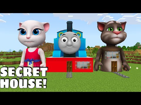 I found HOUSES OF THOMAS TOM AND ANGELA in Minecraft - Gameplay - Coffin Meme