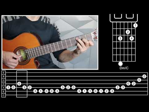 Estudo 1 - Baixarias em Dó Maior para Violão 6 Cordas - Curso Simplificando o 7