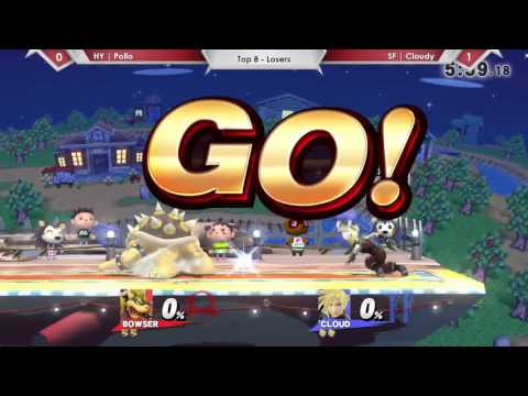 SP54 - HY | Pollo (Bowser) Vs. SF | Cloudy (Cloud) Top 8 Losers - Smash 4