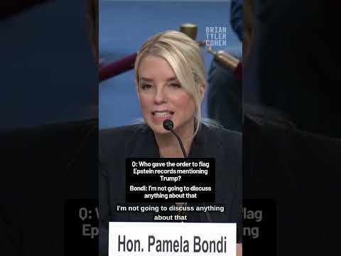 Pam Bondi: “I’m not going to discuss anything about” Epstein