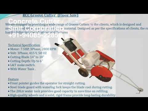 Concrete Groove Cutting Machine