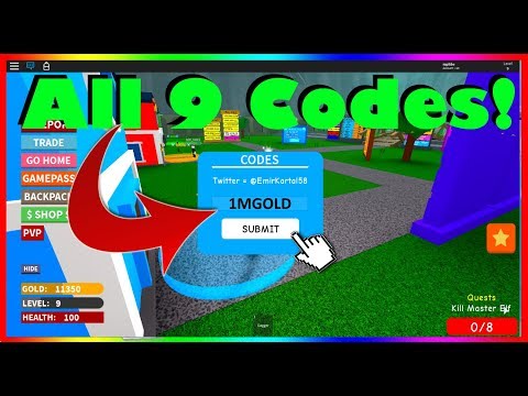 *ALL* 9 New Killing Simulator Codes!(2019) |ROBLOX