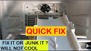 Refrigerator won't cool but freezer works. GE fridge not cooling