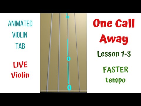 ONE CALL AWAY 📞Charlie Puth — Lesson 1–3 | LIVE Violin Tutorial & Animated Violin TAB | FASTER tempo