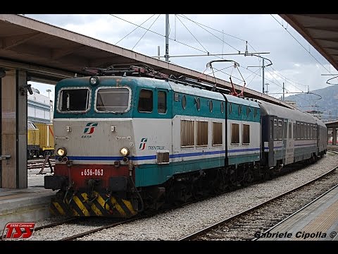 [HD - Treni] 2x Caimani con Treno IntercityNotte alla Stazione Ferroviaria di Palermo Centrale!