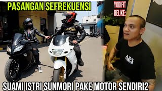 Download lagu DEFINISI SEFREKUENSI SUNMORI ISTRI PKE MOTOR SENDIRI2 - @Yodifit  BELIKE 😱 mp3