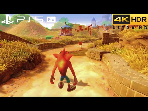 Crash Bandicoot N. Sane Trilogy (PS5 Pro) 4K HDR Gameplay - (100% Full Game)